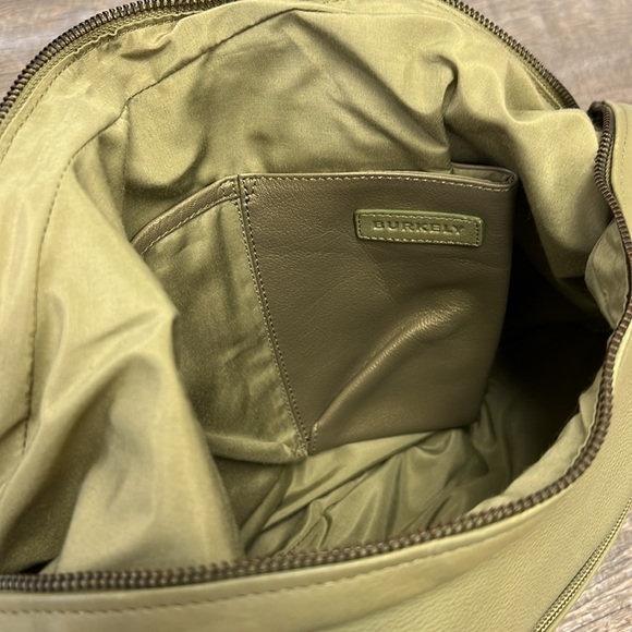 Burkely JUST JOLIE Women’s Light Green Leather Hobo Shoulder Bag - Picture 9 of 14